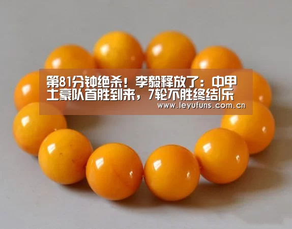 第81分钟绝杀!李毅释放了:中甲土豪队首胜到来,7轮不胜终结|乐鱼app(图3) 乐鱼